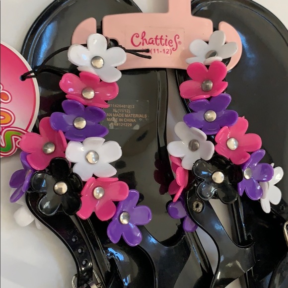 Chatties girls jellies sandals 11/12 new - Picture 4 of 4